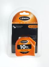 Keson PGT1810V - 10 FT x 5/8 IN, TOGGLE LOCK, NYLON COATED STEEL BLADE, UNITS: FT, 1/8, 1/16, ORANGE