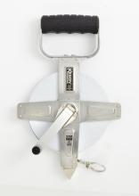 Keson SNR10100H - 100 FT, UNITS: 1/10, 1/100, 2X NYLON COATED STEEL TAPE WITH HOOK STAINLESS STEEL HOUSING