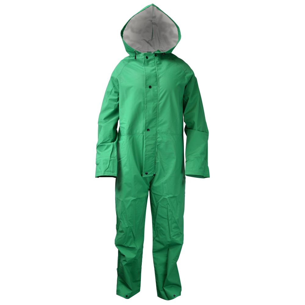 I96ACA Economy Chem Shield Coverall with Hood - Green - Size S<span class=' ItemWarning' style='display:block;'>Item is usually in stock, but we&#39;ll be in touch if there&#39;s a problem<br /></span>
