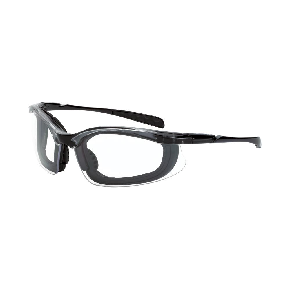 Concept Foam Lined Safety Eyewear - Crystal Black Frame - Clear Anti-Fog Lens<span class=' ItemWarning' style='display:block;'>Item is usually in stock, but we&#39;ll be in touch if there&#39;s a problem<br /></span>