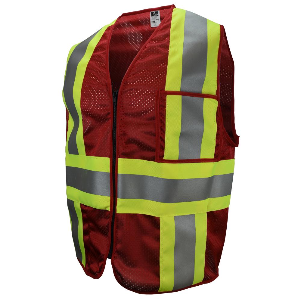 CSV22 Custom Type O Class 1 Safety Vest - Red - Size 4X<span class=' ItemWarning' style='display:block;'>Item is usually in stock, but we&#39;ll be in touch if there&#39;s a problem<br /></span>