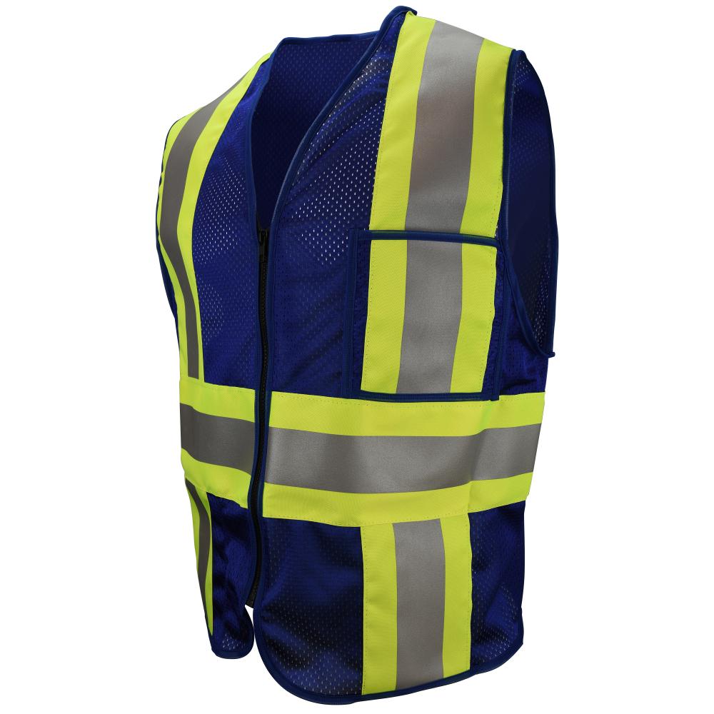 CSV22 Custom Type O Class 1 Safety Vest - Blue - Size 4X<span class=' ItemWarning' style='display:block;'>Item is usually in stock, but we&#39;ll be in touch if there&#39;s a problem<br /></span>