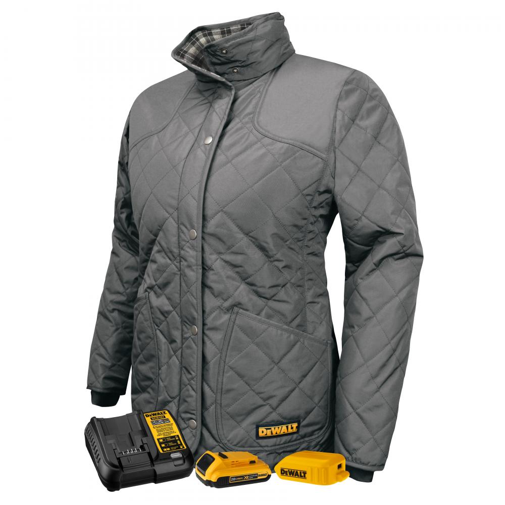 Women&#39;s Flannel Lined Quilted Jacket Kitted - Black - Size 3X<span class=' ItemWarning' style='display:block;'>Item is usually in stock, but we&#39;ll be in touch if there&#39;s a problem<br /></span>