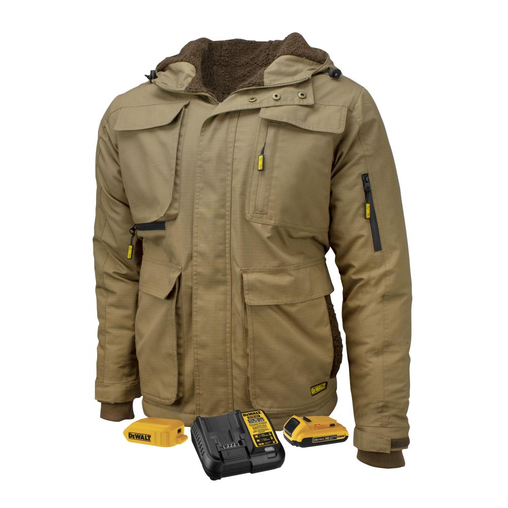 Men&#39;s Heavy Duty Ripstop Heated Jacket Kitted - Dune - Size 2X<span class=' ItemWarning' style='display:block;'>Item is usually in stock, but we&#39;ll be in touch if there&#39;s a problem<br /></span>