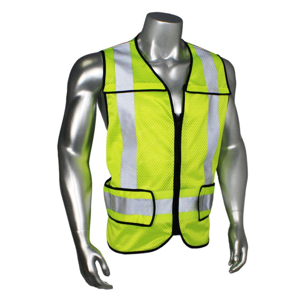 LHV-5-PC-ZR-EMS EMS Safety Vest - Sheriff - Black Trim - Green - Size M-XL<span class=' ItemWarning' style='display:block;'>Item is usually in stock, but we&#39;ll be in touch if there&#39;s a problem<br /></span>