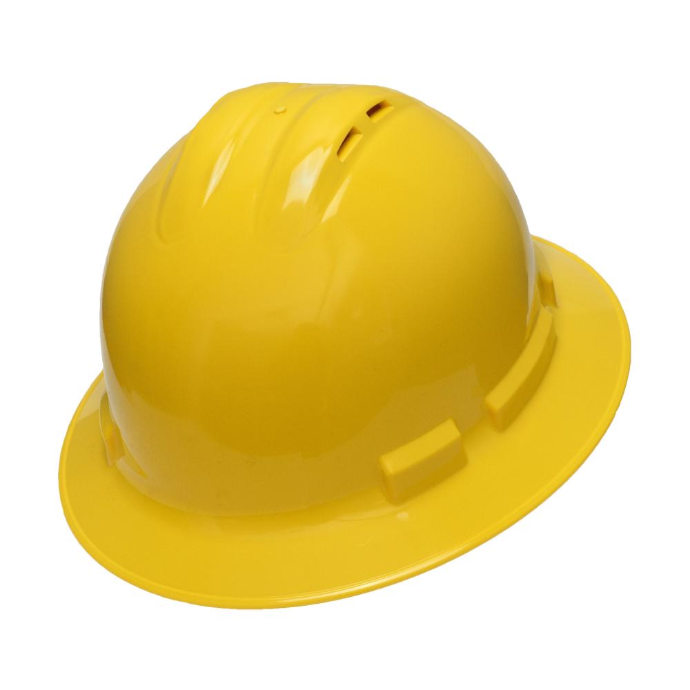 Quartz™ Vented Full Brim Hard Hat - Yellow<span class=' ItemWarning' style='display:block;'>Item is usually in stock, but we&#39;ll be in touch if there&#39;s a problem<br /></span>