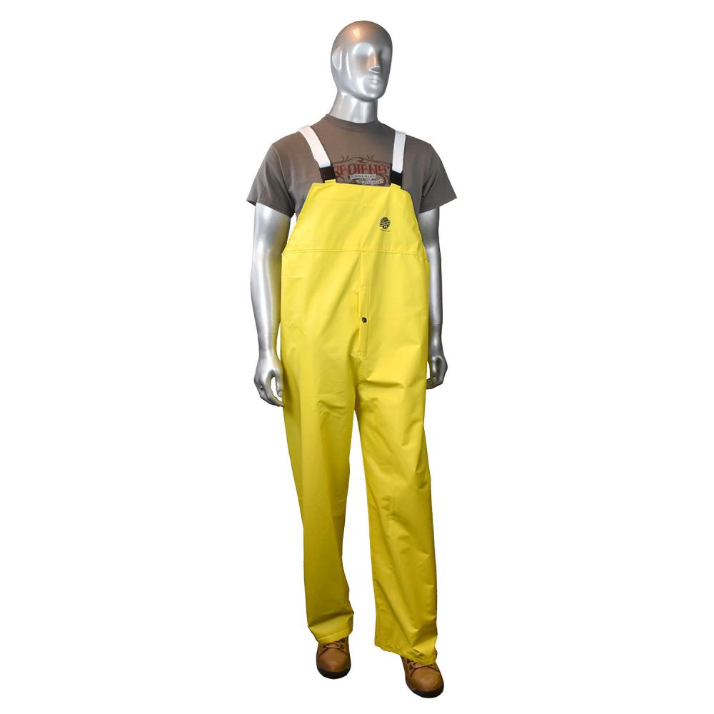 DRIRAD™ 28 Durable Rainwear Bib - Yellow - Size 5X<span class=' ItemWarning' style='display:block;'>Item is usually in stock, but we&#39;ll be in touch if there&#39;s a problem<br /></span>