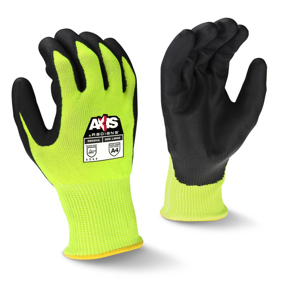 RWG564 AXIS™ Cut Protection Level A4 High Visibility Work Glove - Size M<span class=' ItemWarning' style='display:block;'>Item is usually in stock, but we&#39;ll be in touch if there&#39;s a problem<br /></span>