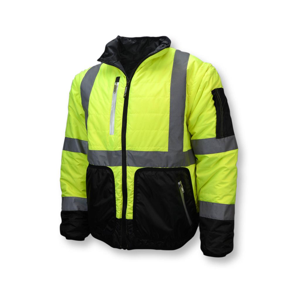 SJ510 Quilted Reversible Four-in-One Jacket with Zip-Off Sleeves - Size XL<span class=' ItemWarning' style='display:block;'>Item is usually in stock, but we&#39;ll be in touch if there&#39;s a problem<br /></span>