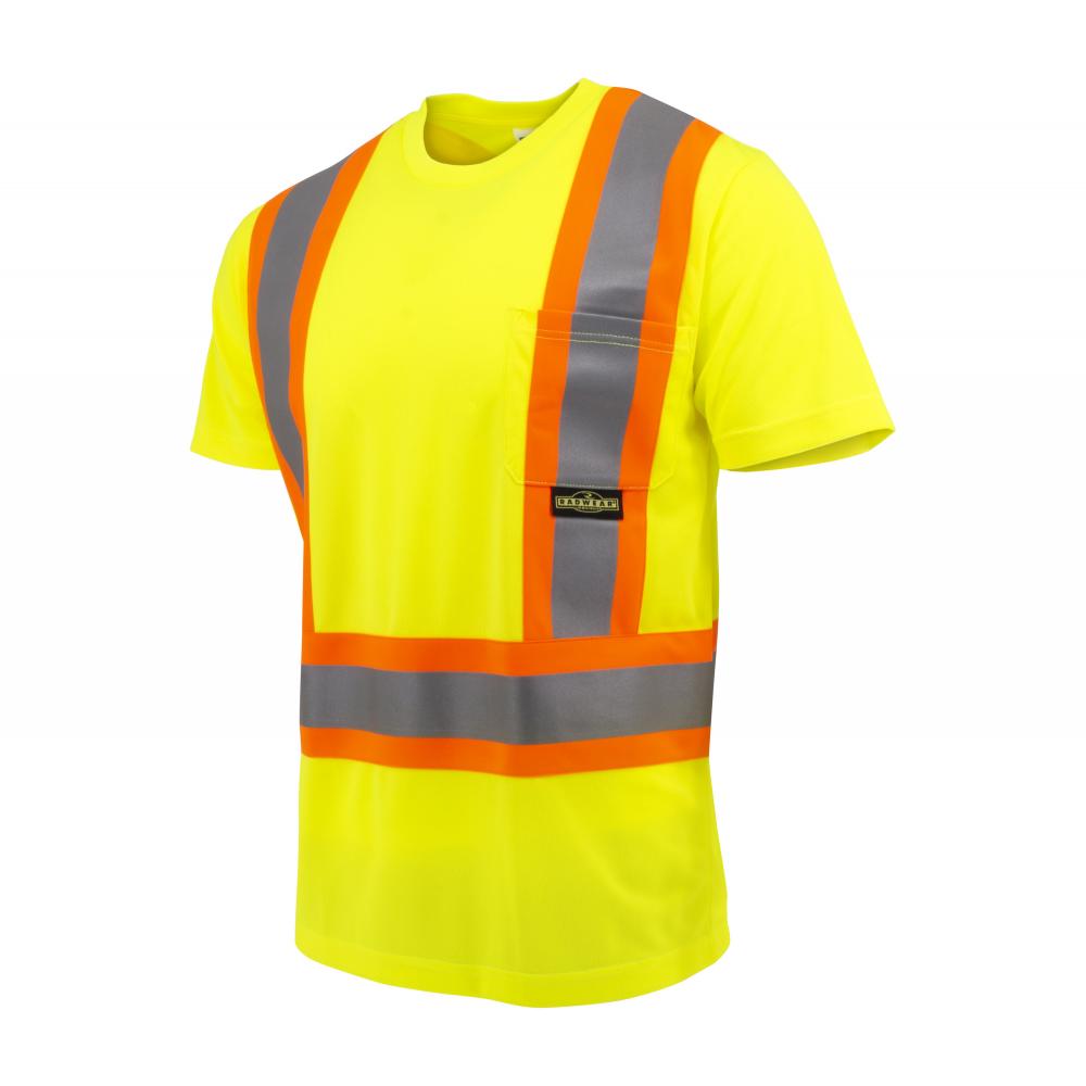 ST11X Class 2 Short Sleeve Safety T-Shirt X-Back - Hi Vis Green - Size M<span class=' ItemWarning' style='display:block;'>Item is usually in stock, but we&#39;ll be in touch if there&#39;s a problem<br /></span>