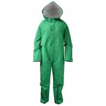 Radians 10096-50-1-GRN-S - I96ACA Economy Chem Shield Coverall with Hood - Green - Size S