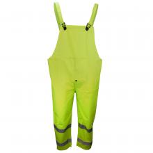 Radians 10182-13-2-HLI-3X - 1820BTF Econo-Viz Series Bib Trouser with Fly and Reflective Tape - Hi-Vis Lime - Size 3X