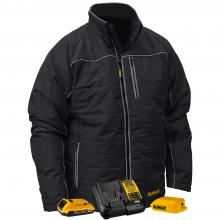Radians DCHJ075D1-S - Men's Heated Quilted Soft Shell Jacket Kitted - Black - Size S