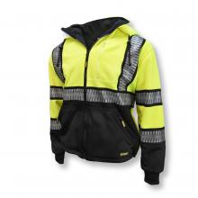 Radians DSJ32-3ZGS-3X - DSJ32-3 Deluxe Zip Front Class 3 Hoodie - Size 3X