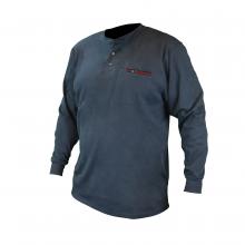 Radians FRS-002N-5X - FRS-002 VolCore™ Long Sleeve Cotton Henley FR Shirt - Navy - Size 5X