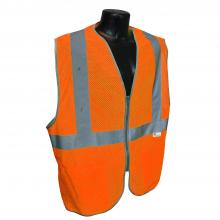 Radians HV-5ANSI-PCZ-L - 5ANSI-PCZ Type R Class 2 Safety Vest - 3.5oz Poly Mesh - Orange - Size L