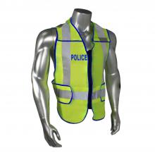 Radians LHV-207DSZR-POL-J - LHV-207DSZR-EMS EMS Safety Vest - Police - Blue Trim - Green - Size 2X-4X