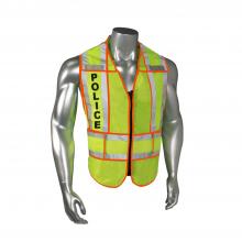 Radians LHV-207-OSPT-POL-R - LHV-207-SPT-EMS EMS Safety Vest - Police - Orange Trim - Green - Size M-XL
