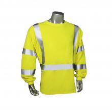 Radians LHV-FR-TS-LS-C3-4X - LHV-FR-TS-LS-C3 Flame Resistant Long Sleeve Safety T-Shirt - Green - Size 4X