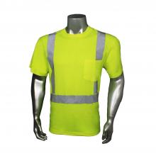Radians LHV-TS-P-XL - Hydrowick Short Sleeve Solid Safety T-Shirt - Green - Size XL