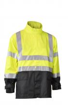 Radians RW07J-3ZGV-XL - RW07 High Visibility Rainwear Jacket - Hi-Vis Green / Black - Size XL