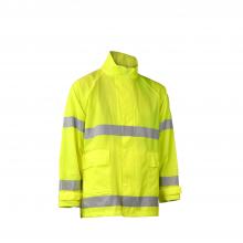 Radians RW25J-3ZGV-4X - RW25 High Visibility Rainwear Jacket - Hi-Vis Green - Size 4X