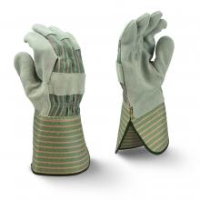 Radians RWG3300GM - RWG3300G Select Shoulder Gray Split Cowhide Leather Glove with Gauntlet Cuff - Size M