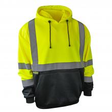 Radians SJ02B-3PGS-3X - SJ02B-3 Class 3 Color Blocked Hooded Pullover Sweatshirt - Size 3X