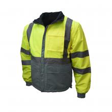 Radians SJ07-3ZDS-L - SJ07-3ZDS Reversible Four-in-One Windbreaker with Zip-Off Sleeves - Size L