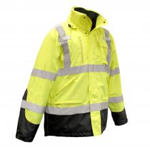 Radians SJ410B-3ZGS-3X - SJ410B Three-in-One Weatherproof Parka - Green - Size 3X