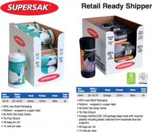 W. Ralston 40110 - RETAIL - SUPER-SAK - Kitchen & Garbage Bags - Rolls 20x23.25 Kitchen White 12/48's