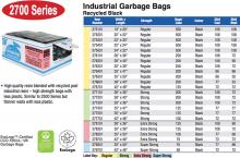 W. Ralston 277101B - 2700 SERIES  Recycled Black Eco-Logo CCD-126 - Black  26" x 36" Strong Black 200