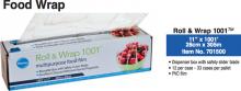 W. Ralston 701500 - RETAIL - Ralston Food Wrap 11 x 1001'  Box & Blade 12/case