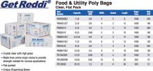 W. Ralston PB060312M - FOOD AND UTILITY POLY BAGS, CLEAR LLDPE FILM, FLAT