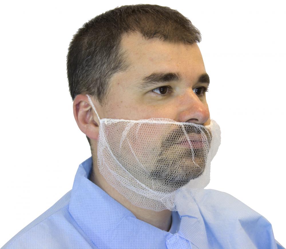 WHITE POLYPROPYLENE BEARD COVER, 100/BG 10BG/CS<span class=' ItemWarning' style='display:block;'>Item is usually in stock, but we&#39;ll be in touch if there&#39;s a problem<br /></span>