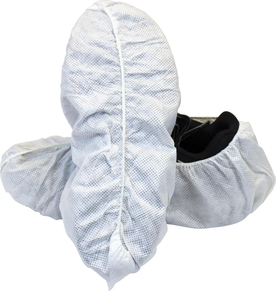 SHOE COVER,SMS POLYPROPYLENE,WHITE,NON-SKID,FLAT PCKD,200/CS<span class=' ItemWarning' style='display:block;'>Item is usually in stock, but we&#39;ll be in touch if there&#39;s a problem<br /></span>