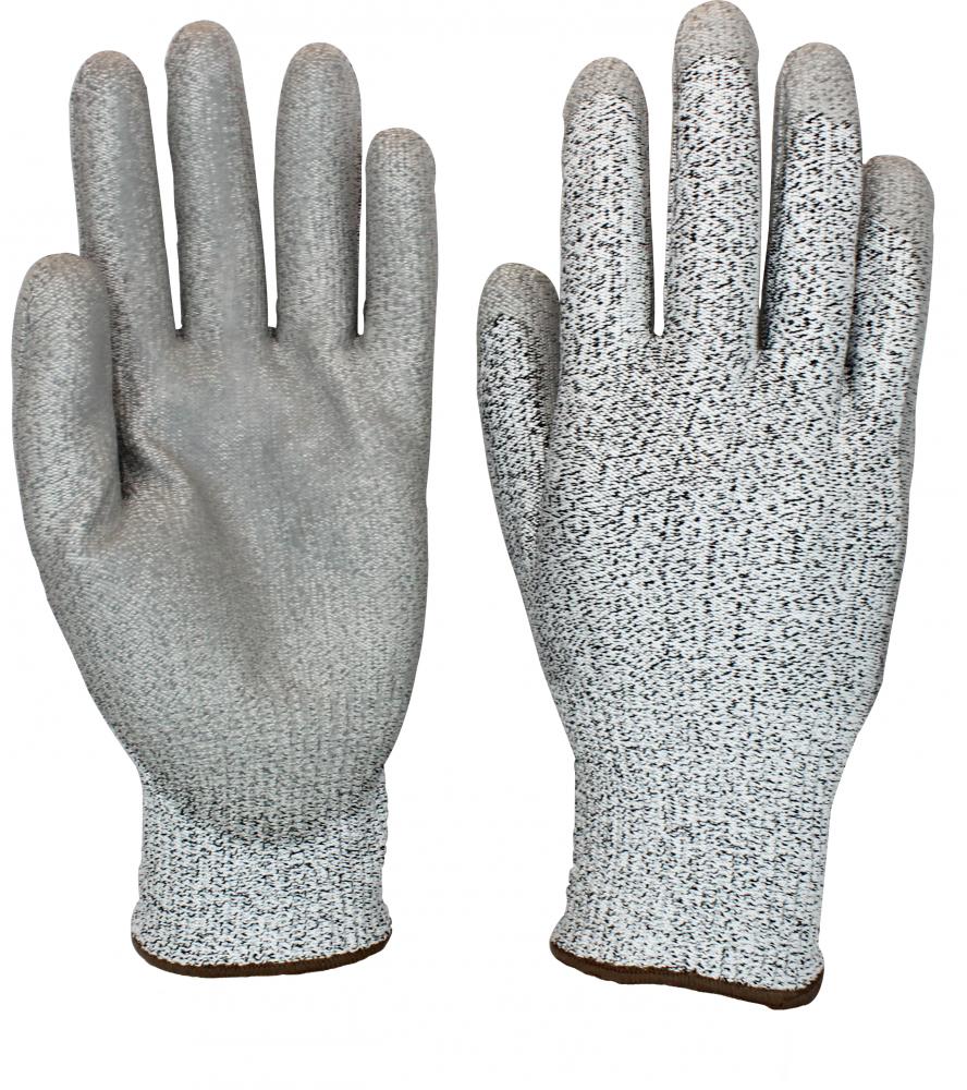 GRAY POLYURETHANE COATED CUT-RESISTANT HIGH-DENSITY POLYETHYLENE ?HDPE? KNIT, CUT LEVEL 5<span class=' ItemWarning' style='display:block;'>Item is usually in stock, but we&#39;ll be in touch if there&#39;s a problem<br /></span>