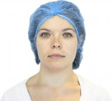 Safety Zone DBBL-21-1-PL - BOUFFANT CAP,POLYPROPYLENE,BLUE,21",PLEATED, 100/BG-10BG/CS