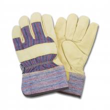 Safety Zone GLL5-LG-GT - GLOVE,LTHR,PIG GRN,THNSLT LND,SFTY CUFF,KEY THMB,BRN HEM