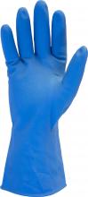Safety Zone GRFL-LG-2T-RC - GLV,LTX,BLUE,FLOCK LINED,ROLLED CUFF,20 MIL,CHLORNTD,