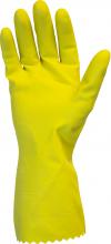 Safety Zone GRFY-SM-1S - " PREMIUM" FLOCK LINED LATEX, YELLOW, 18 MIL, SRI-LANKA,  INDIVIDUALLY BAGGED, SM