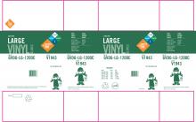 Safety Zone GVDG-LG-1200C - 6.5 MIL GREEN VINYL, POWDERED NON-MEDICAL,300/BX, 4 BX/CS, LG