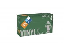 Safety Zone GVDL-LG-1 - STANDARD BLUE VINYL,  POWDERED, NON-MEDICAL,  100BX 10 BX/CS
