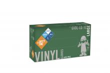 Safety Zone GVDL-XL-1C - PREMIUM BLUE VINYL,  POWDERED, NON-MEDICAL,  100BX/10CS, XL