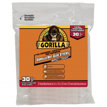 Gorilla Glue 3133002 - Gorilla Hot Glue Stick 4IN Full 30 Count