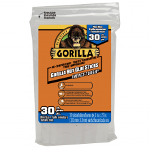 Gorilla Glue 3123003 - Gorilla Hot Glue Stick 4IN Mini 30 Count