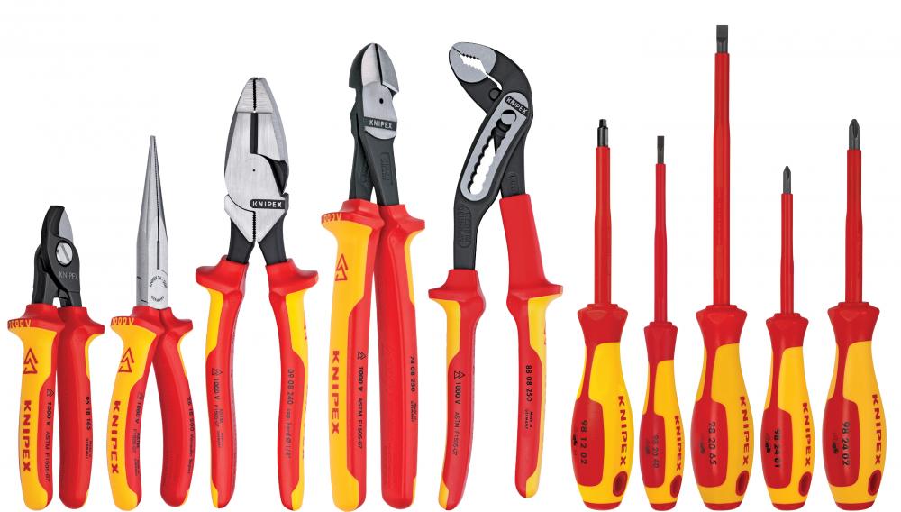 10 Pc Pliers and Screwdriver Tool Set-1000V in Hard Case<span class=' ItemWarning' style='display:block;'>Item is usually in stock, but we&#39;ll be in touch if there&#39;s a problem<br /></span>