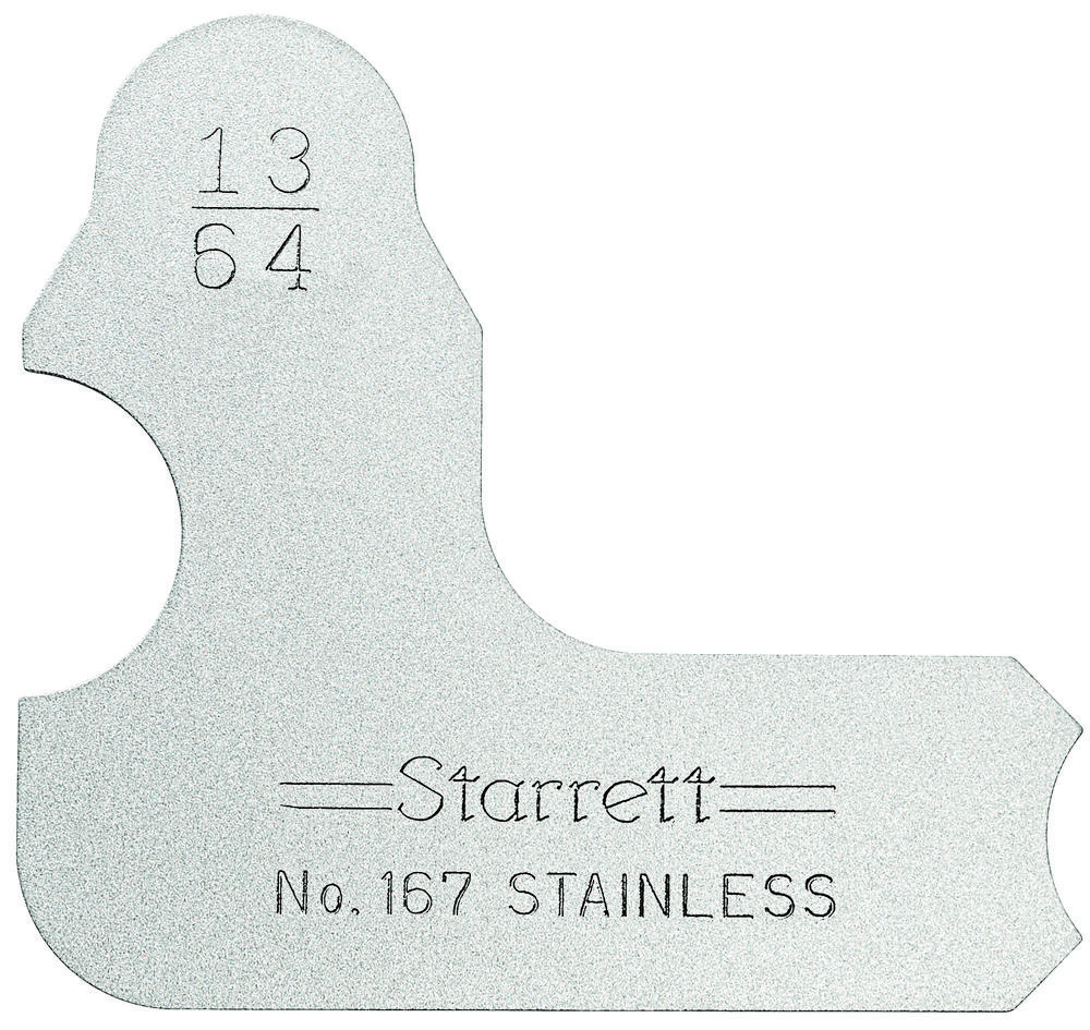 RADIUS GAGE, 13/64&#34;<span class=' ItemWarning' style='display:block;'>Item is usually in stock, but we&#39;ll be in touch if there&#39;s a problem<br /></span>
