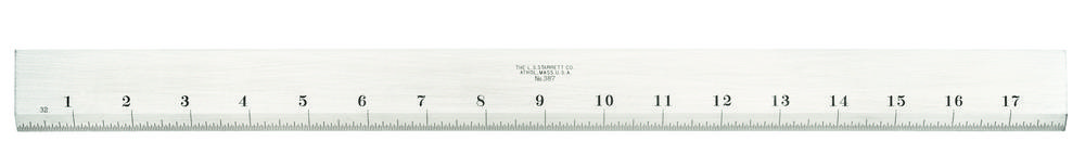 STRAIGHT EDGE, 18&#34;, WITH BEVEL & 32nd GRADS<span class=' ItemWarning' style='display:block;'>Item is usually in stock, but we&#39;ll be in touch if there&#39;s a problem<br /></span>