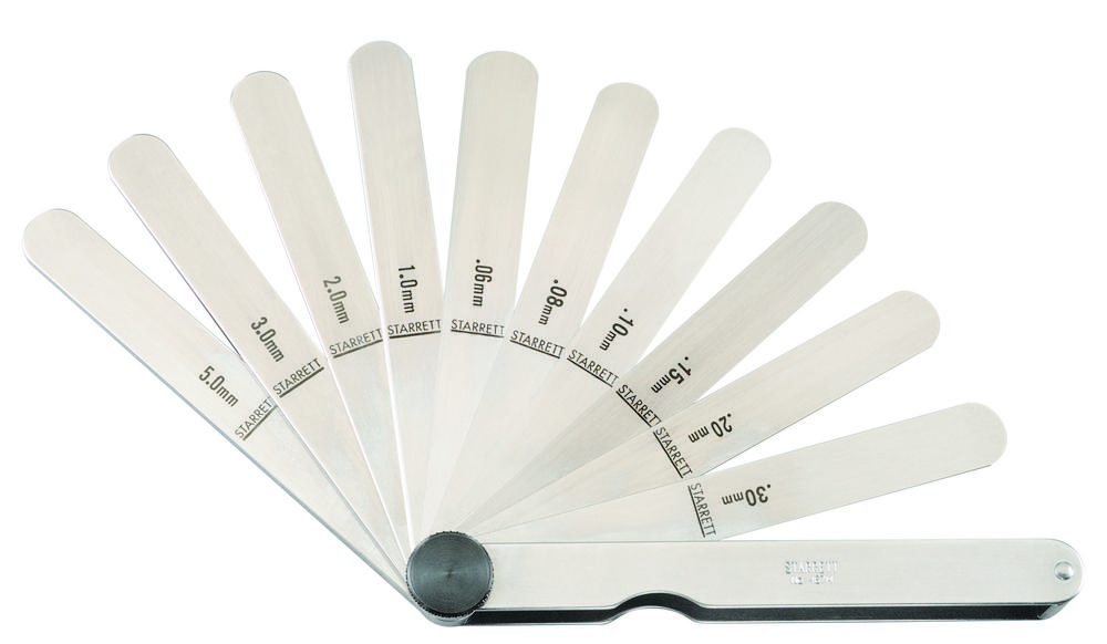 THICKNESS GAGE, 0.04-5.0mm RANGE, 13 LEAVES<span class=' ItemWarning' style='display:block;'>Item is usually in stock, but we&#39;ll be in touch if there&#39;s a problem<br /></span>